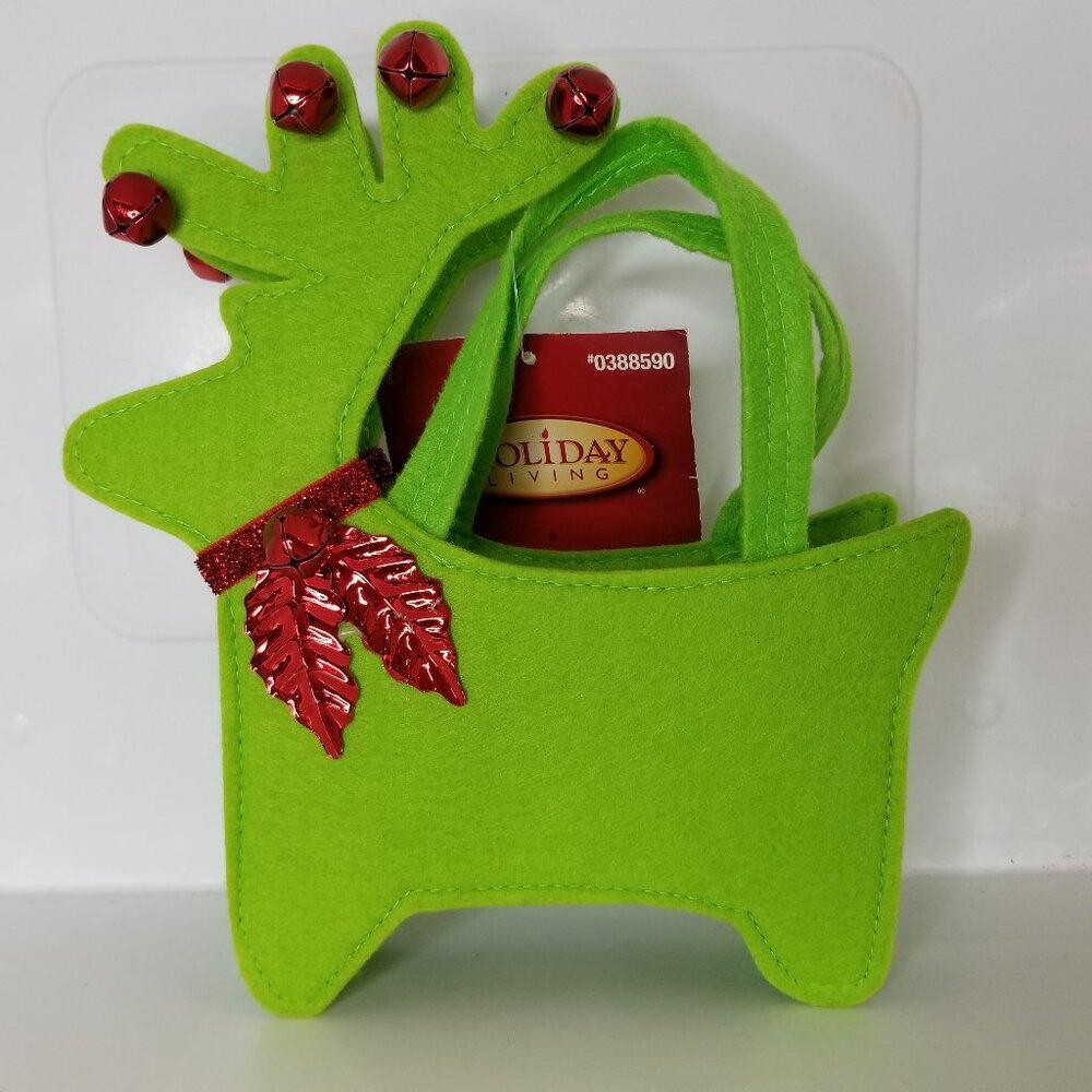 Reindeer Felt Gift Bags Set of 4